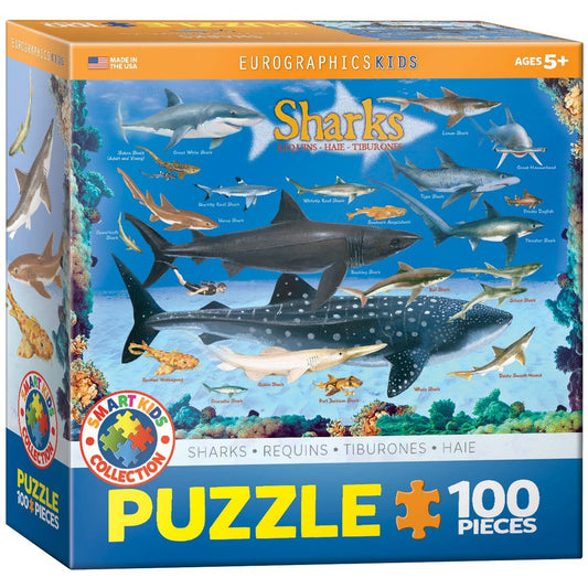 Eurographics Puzzles Canada - Sharks - Premium Quality