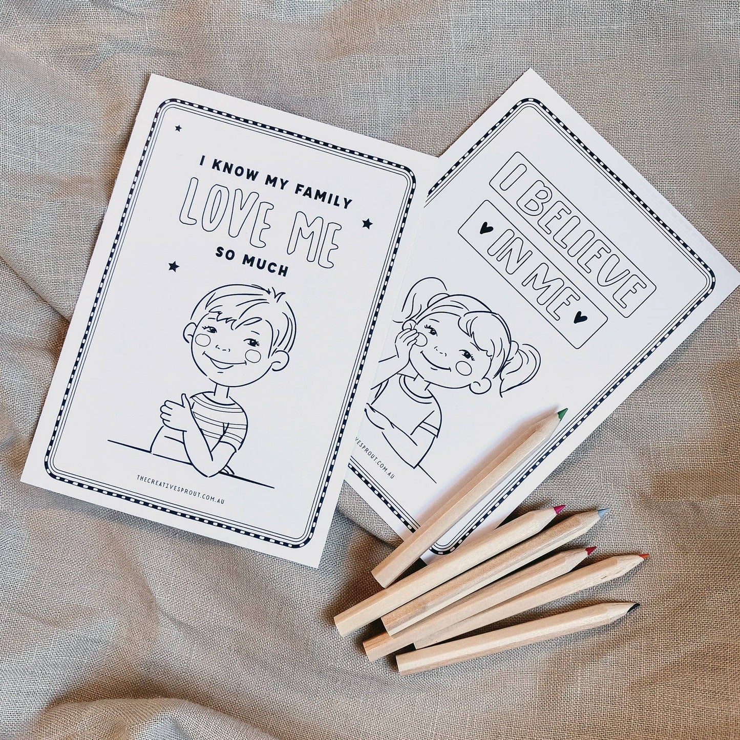 Affirmation Colouring Pages for Kids – Mindfulness Activity - The Creative Sprout - Glee Garden