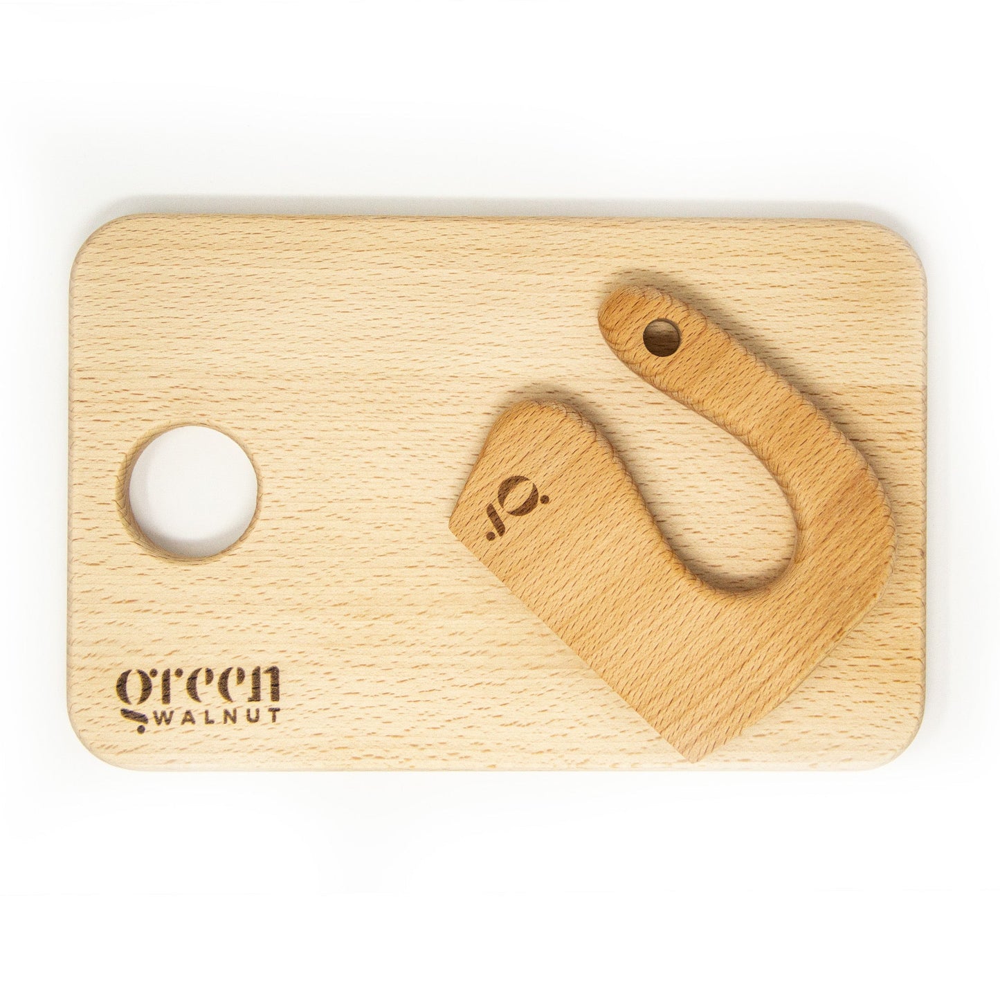 Kids Wooden Knife & Cutting Board Set – Safe Toddler Kitchen Helper - Ages 2+