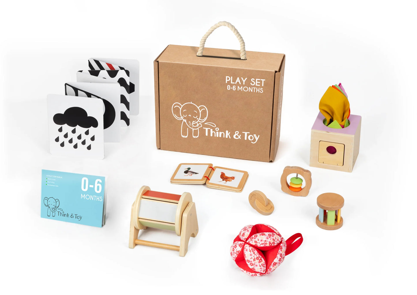 Think & Toy - 0-6 Months Play Kit - Canadian Brand