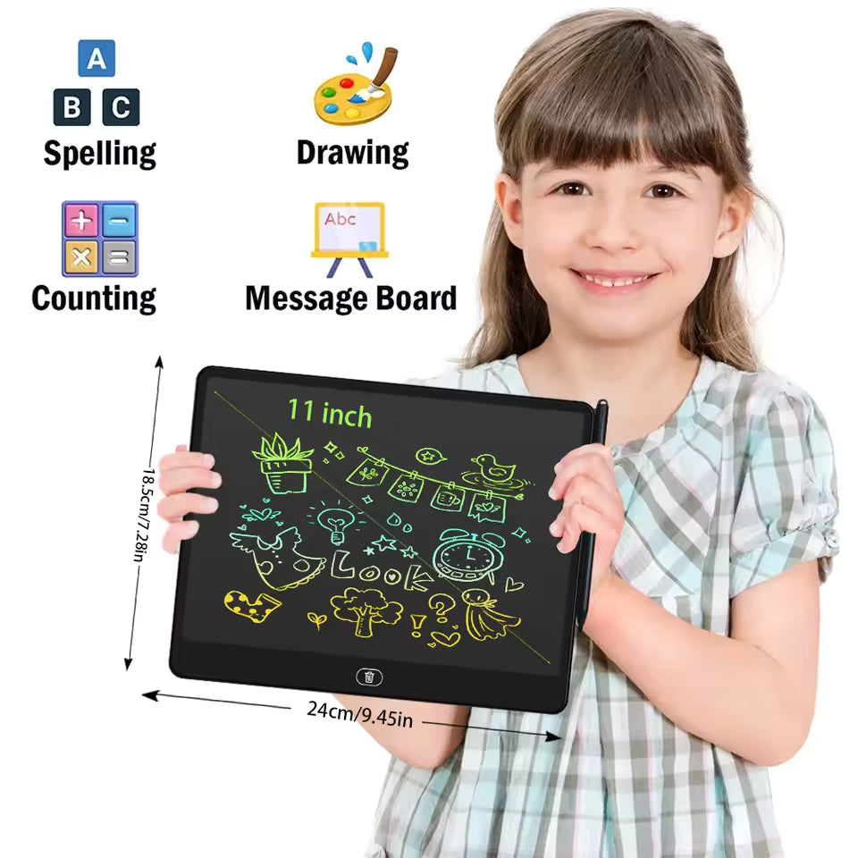 11" LCD Writing Board Drawing tablet - Mess Free - Travel Friendly