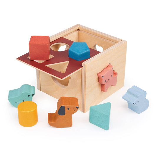 Mentari Toys - Bambino Shape Sorting Cube - Mentari Toys - Glee Garden