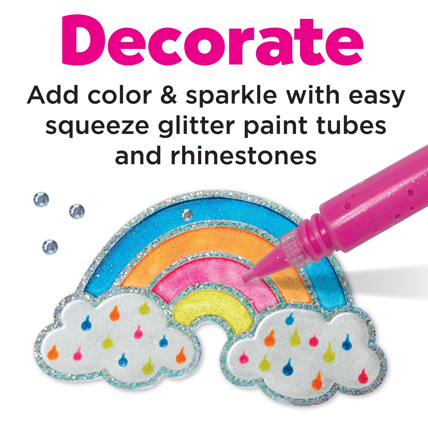 Faber-Castell / Creativity for Kids - Easy Sparkle Window Art Mini Kit Craft Kit for Kids