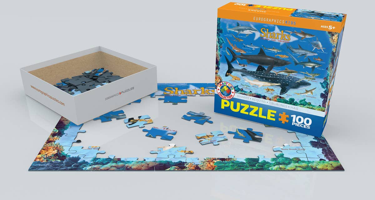 Eurographics Puzzles Canada - Sharks - Premium Quality