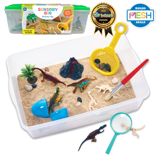 Faber-Castell / Creativity for Kids - Sensory Bin Dinosaur Dig Activity Bin for Kids