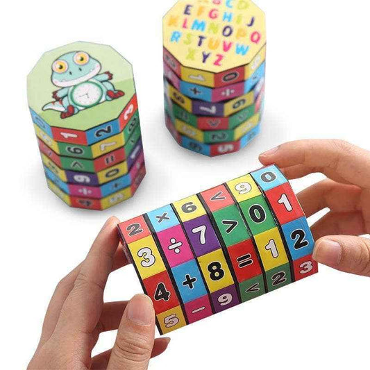 Educational toys for early teaching arithmetic: One digital cube