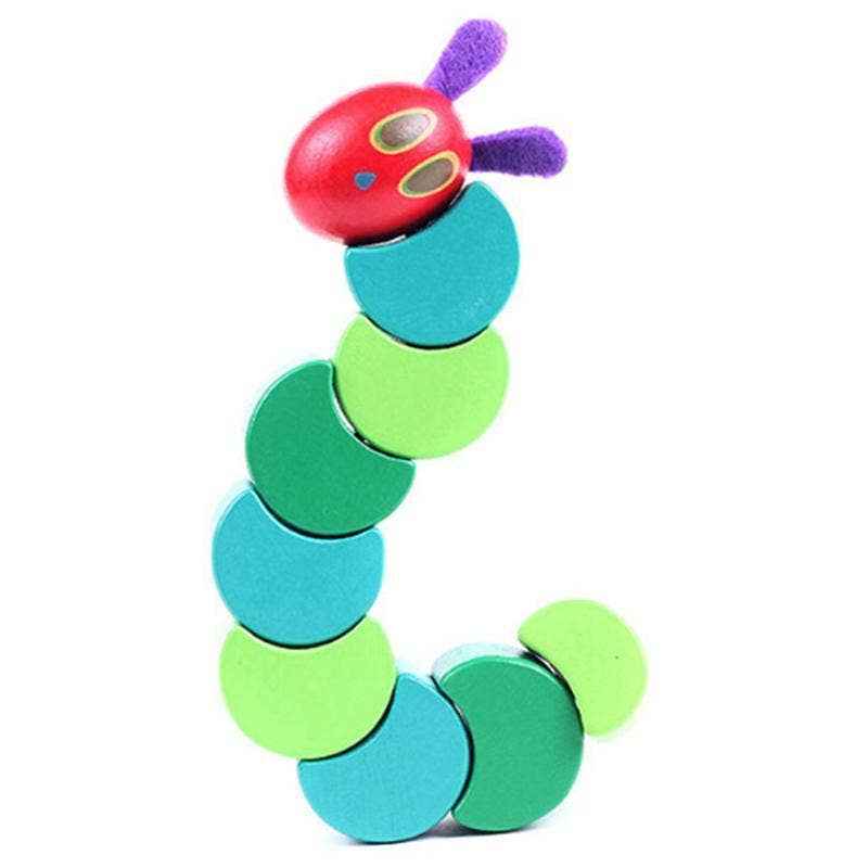 Wooden Children's Flexible Building Blocks Caterpillar Kids - KiddieKickz - Glee Garden
