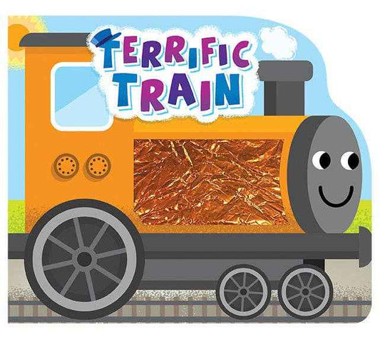 Terrific Train Touch and Feel Sensory Board Book For Toddlers