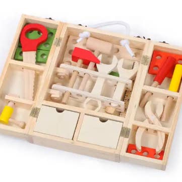 Acool Toy - Wooden Toolbox - ACOOL TOY - Glee Garden