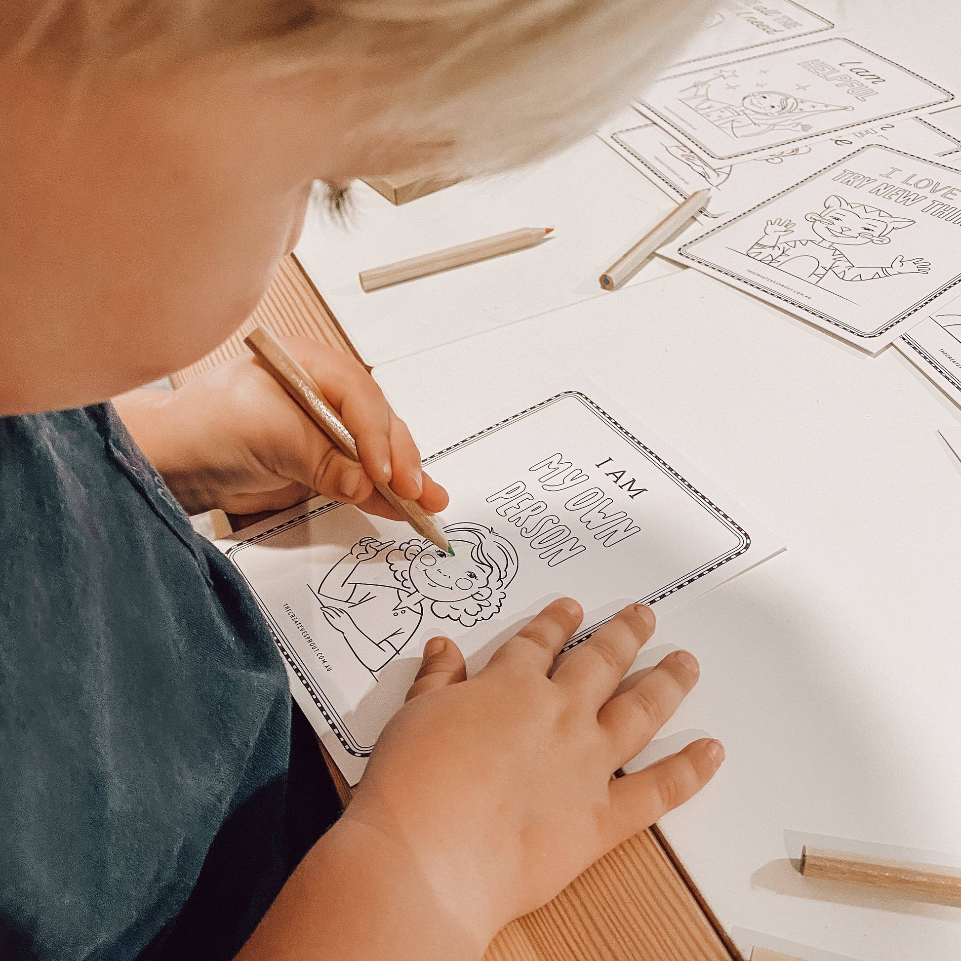 Affirmation Colouring Pages for Kids – Mindfulness Activity - The Creative Sprout - Glee Garden