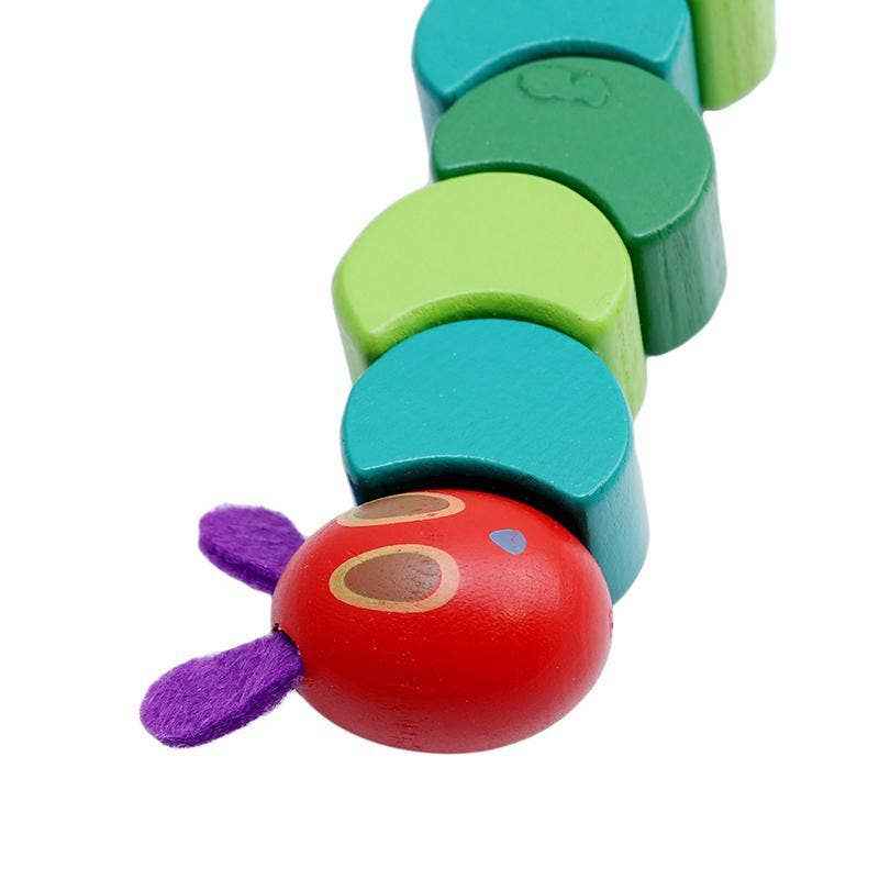 Wooden Children's Flexible Building Blocks Caterpillar Kids - KiddieKickz - Glee Garden