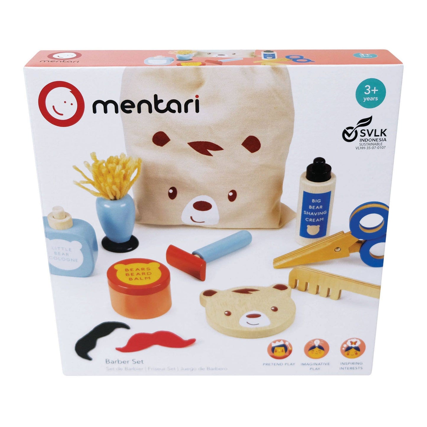Kinderhood Distribution Inc. - Mentari Toys | Barber Set | High Quality | Canadian Supplier