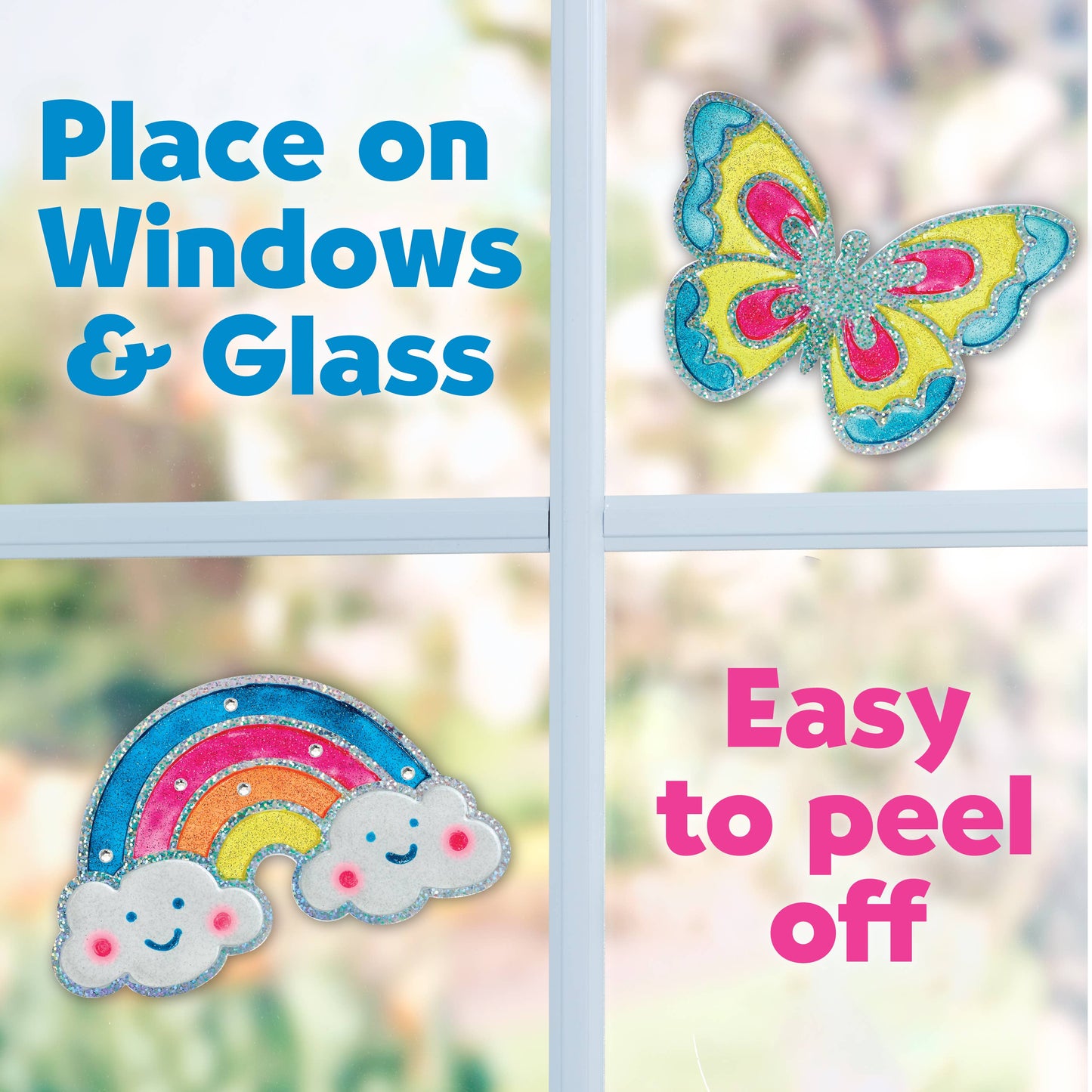 Faber-Castell / Creativity for Kids - Easy Sparkle Window Art Mini Kit Craft Kit for Kids