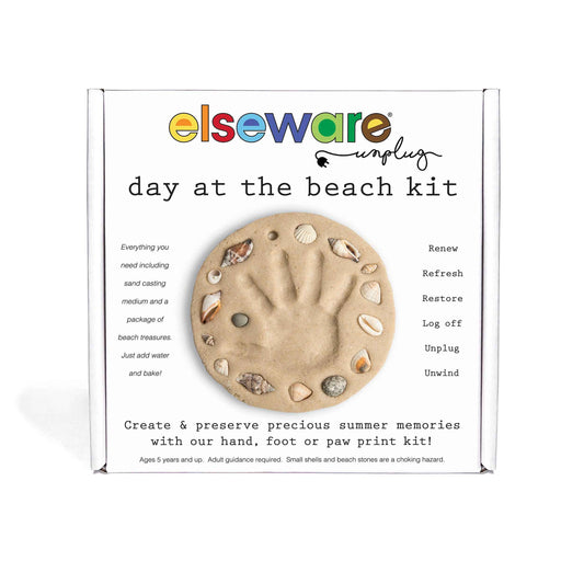 Day at the Beach Kids Hand and Footprint Keepsake Craft