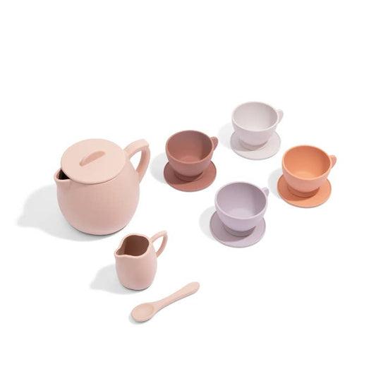 Silicone Tea Set Petal | Imaginative Kids Pretend Play 12-Piece