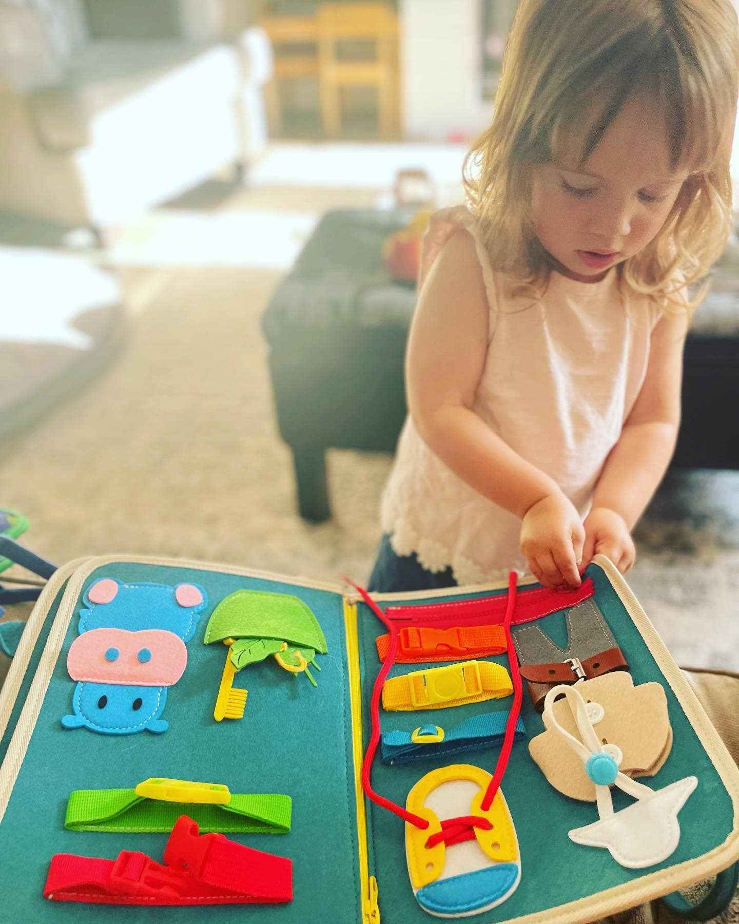 Jungle Adventure Busy Board for Toddlers - Breeze Essence Inc. - Glee Garden