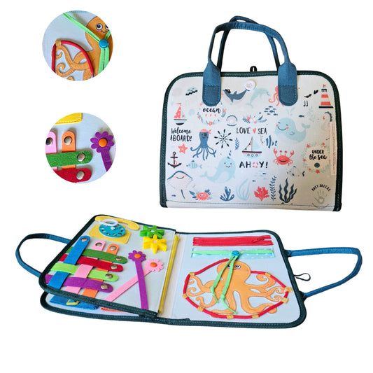 Under the Sea Busy Board: Fine Motor Skills Learning Toy