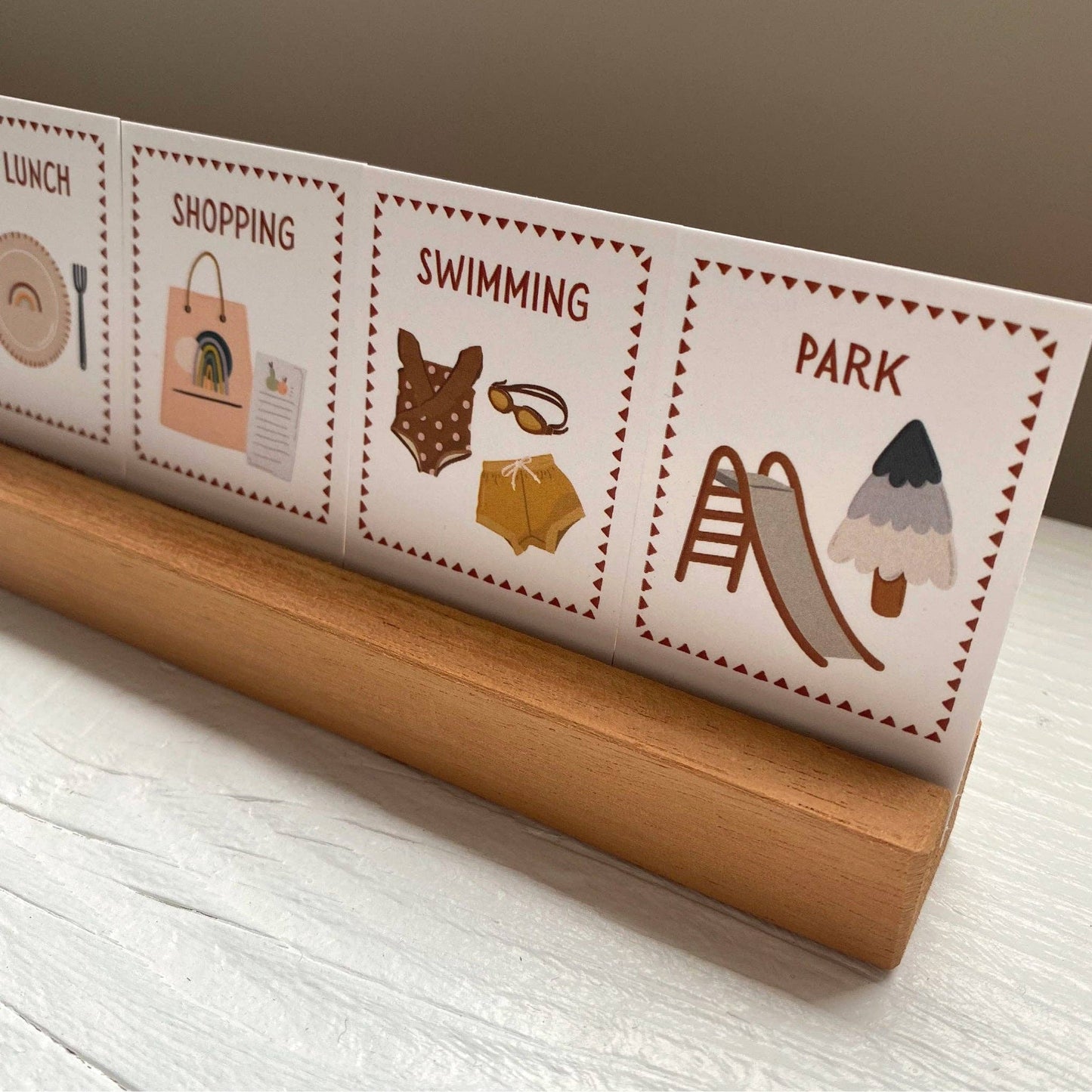 72 Daily Routine Cards & Display Stand - Daily Visual Cues - The Creative Sprout - Glee Garden