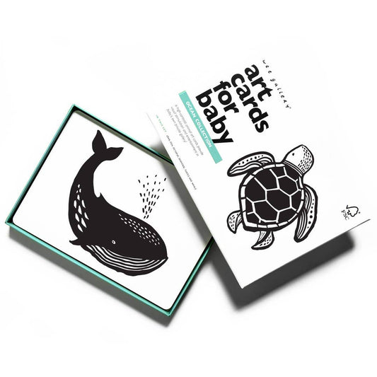 Art Cards For Baby - Ocean Animals - Wee Gallery - Glee Garden