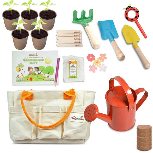My First Gardening Kit - Kids Gardening Set - 27 Pieces