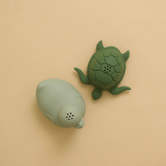 Minika Wholesale Sage and Leaf Duck & Turtle Bath Toys